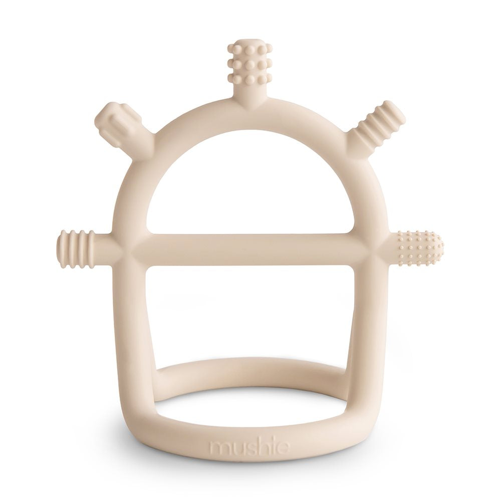 No-Drop Sensory Teether - Shifting Sand Mushie
