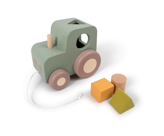 Pull Along Tractor with Shape Sorter