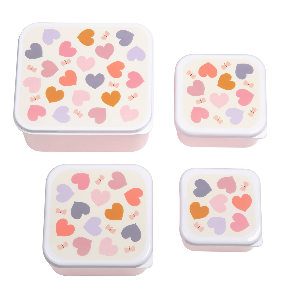 Lunch & Snack Box Set  - Hearts