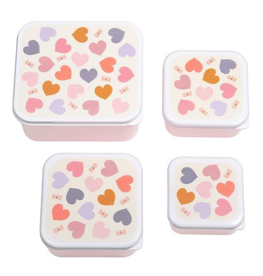 Lunch & Snack Box Set - Hearts