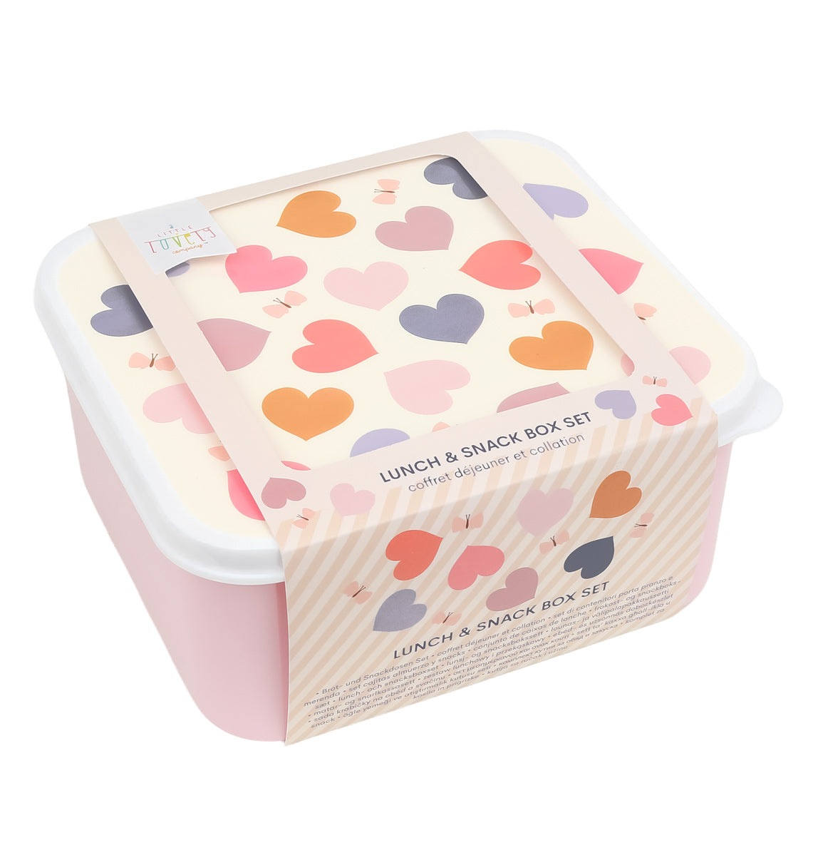 Lunch & Snack Box Set  - Hearts