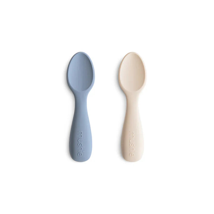 Toddler Starter Spoons - Silicone 2-pack Mushie