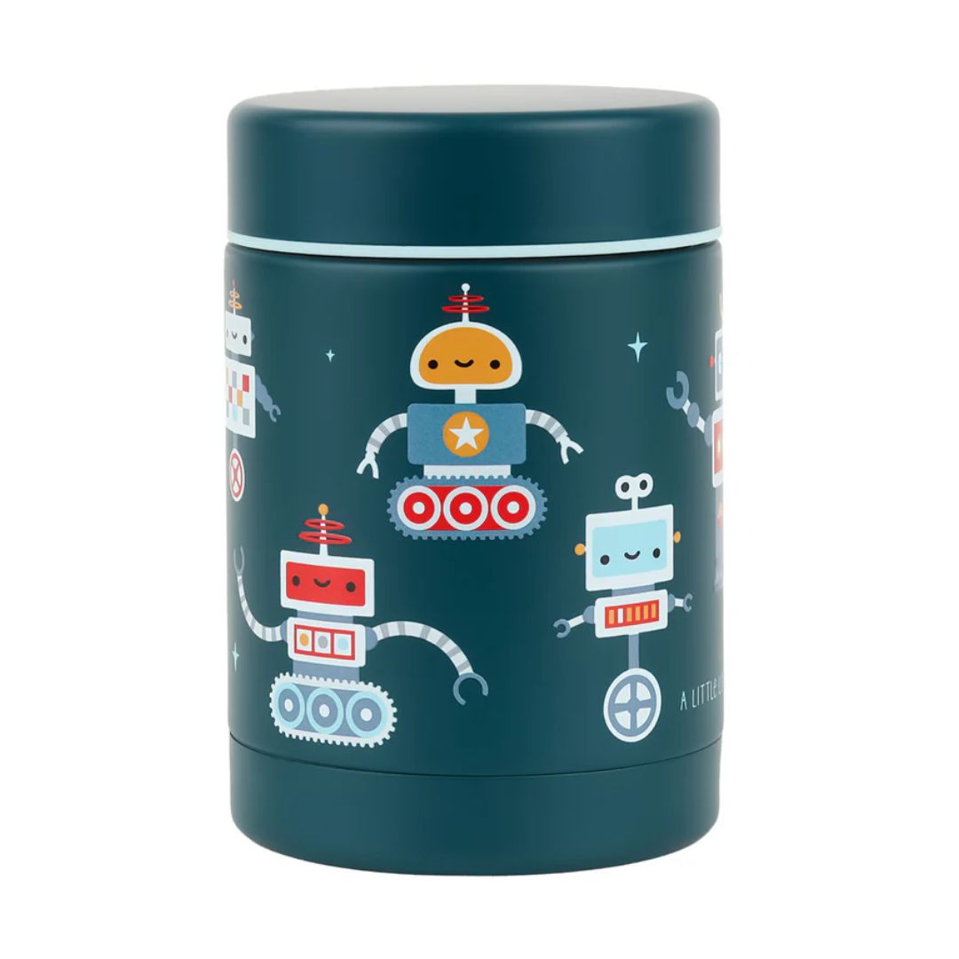Stainless Steel Food Jar - Robots