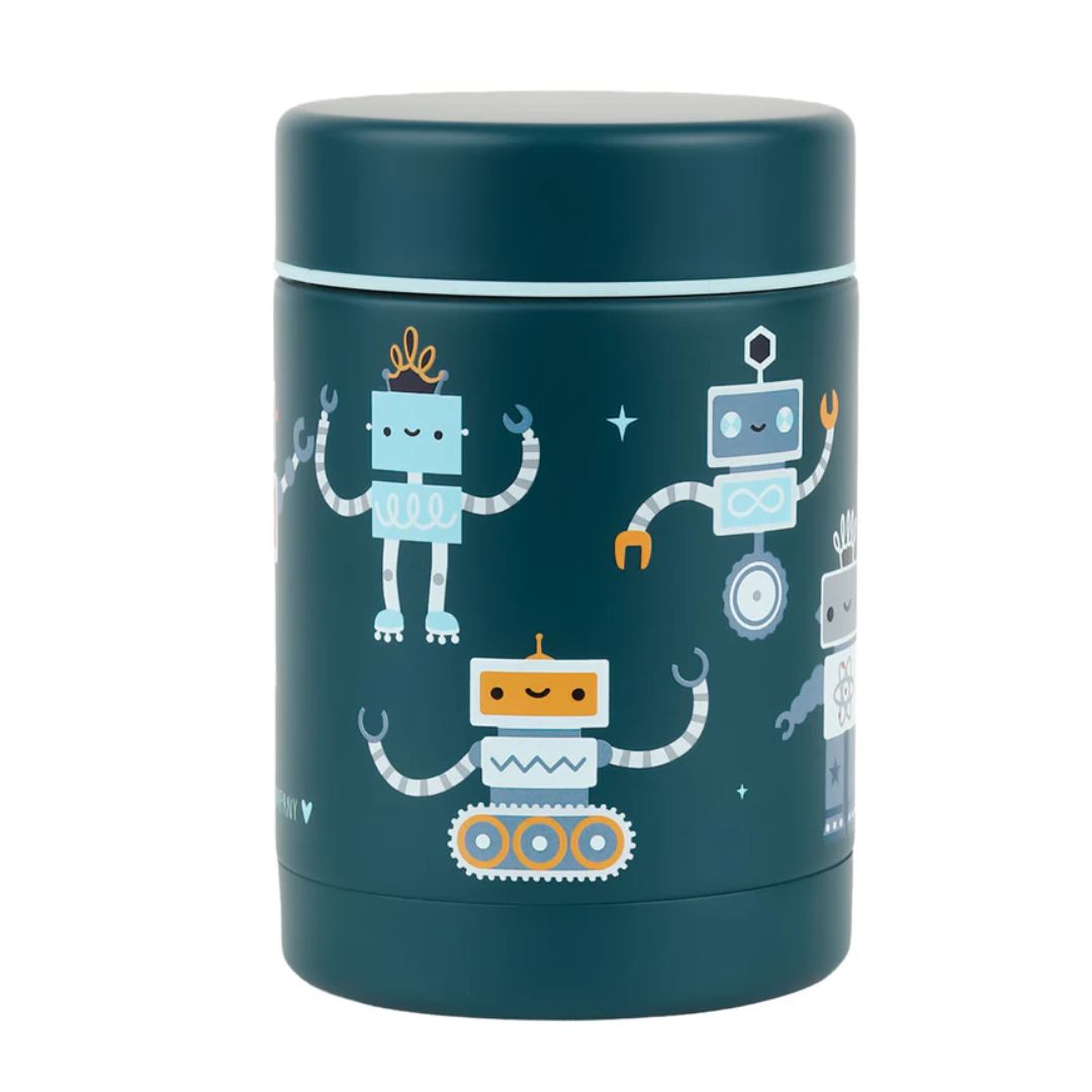 Stainless Steel Food Jar - Robots