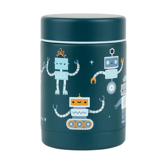 Stainless Steel Food Jar - Robots