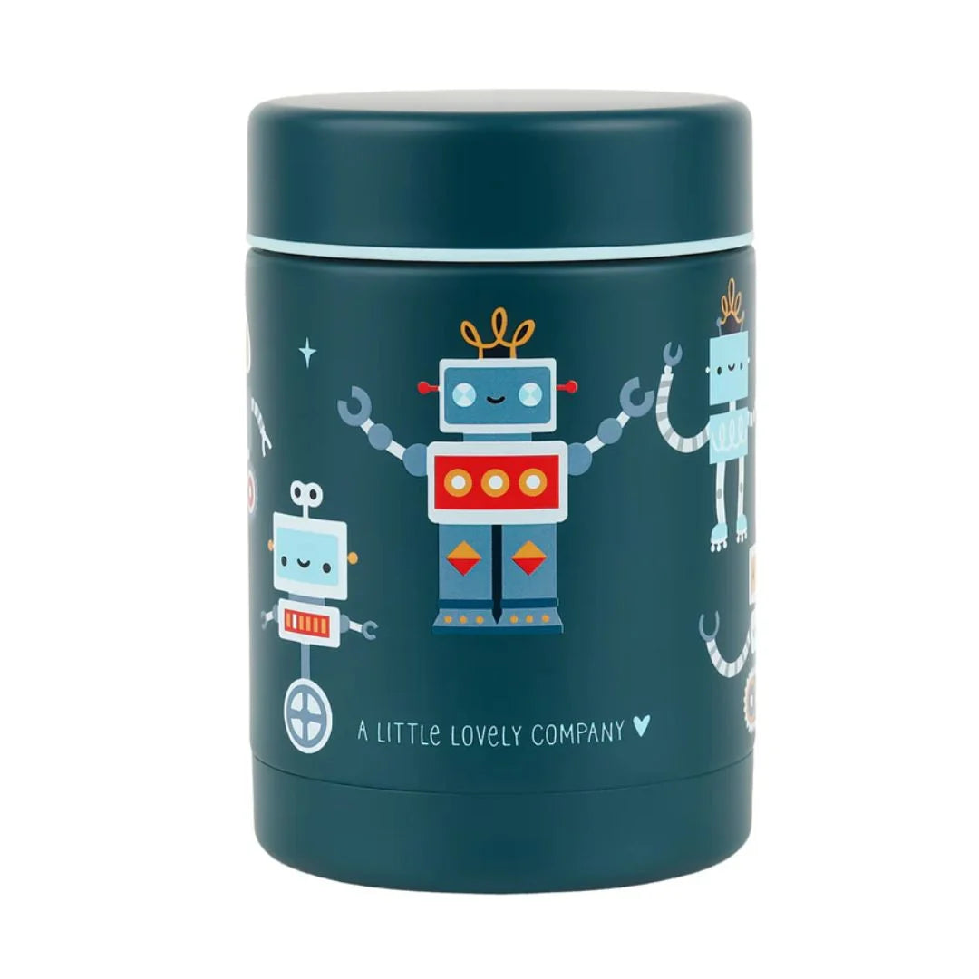 Stainless Steel Food Jar - Robots