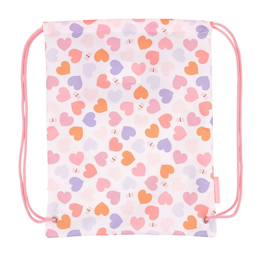 Drawstring Bag - Hearts