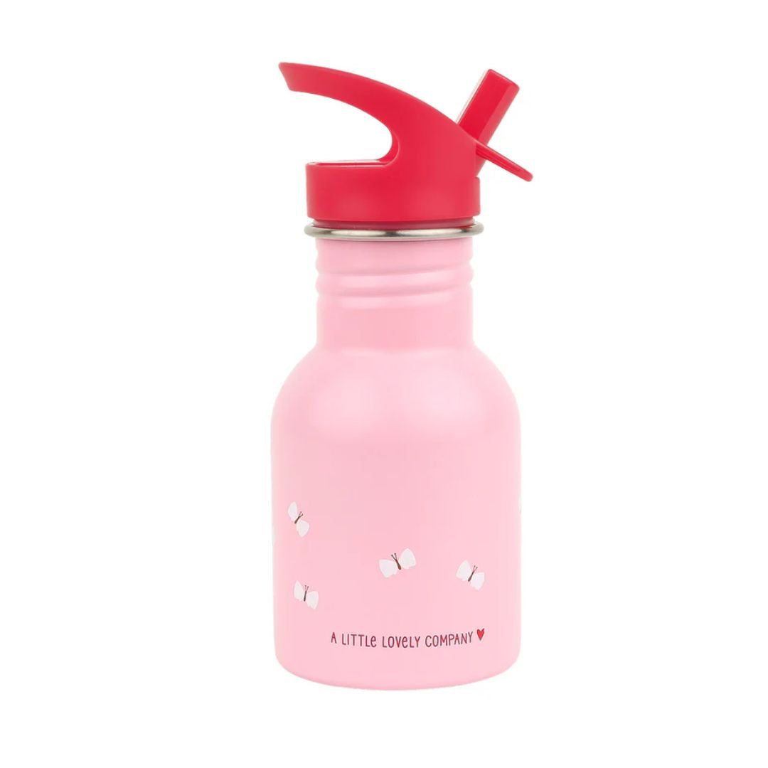 Little Stainless Steel Drink Bottle - Happy Cherries