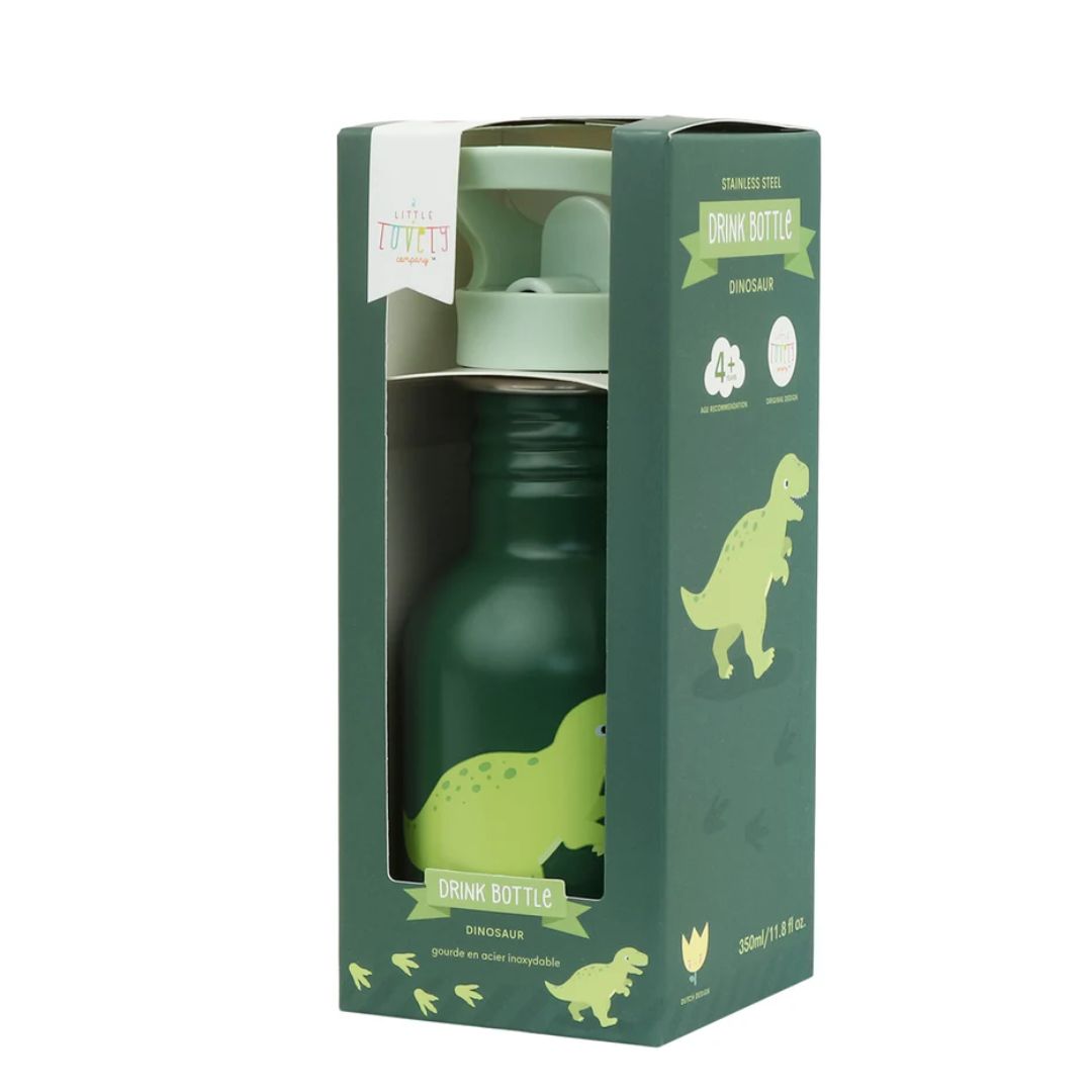 Little Stainless Steel Drink Bottle - Dinosaur