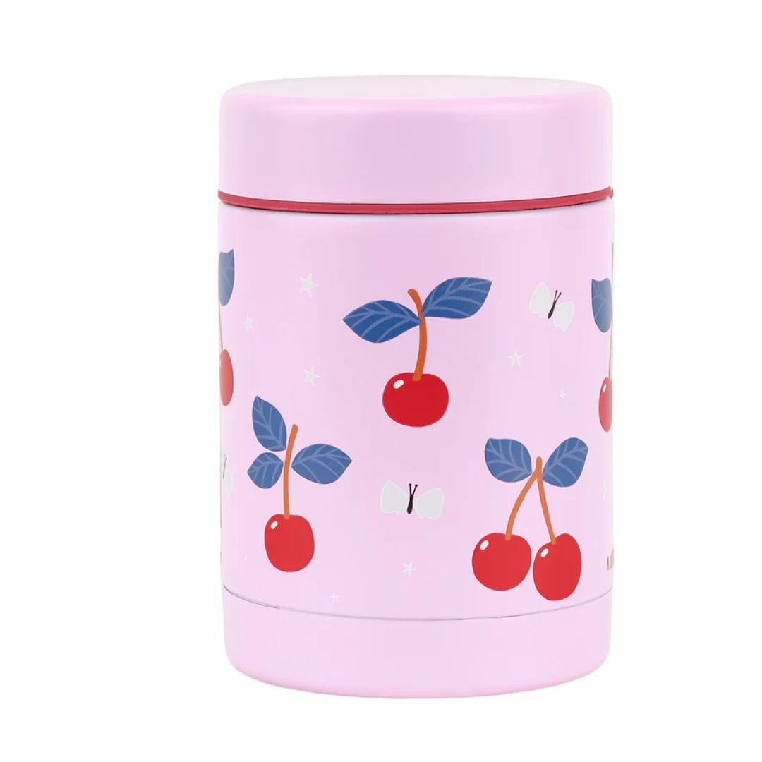 Stainless Steel Food Jar - Cherries