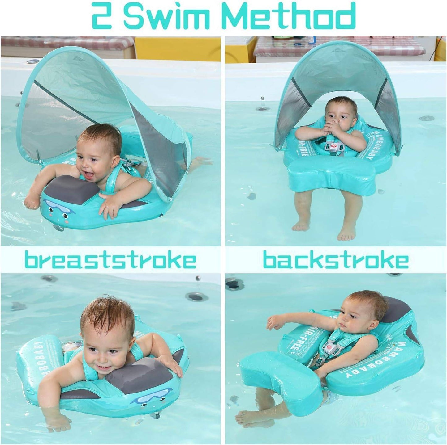 Mambobaby Float with Canopy – Pink