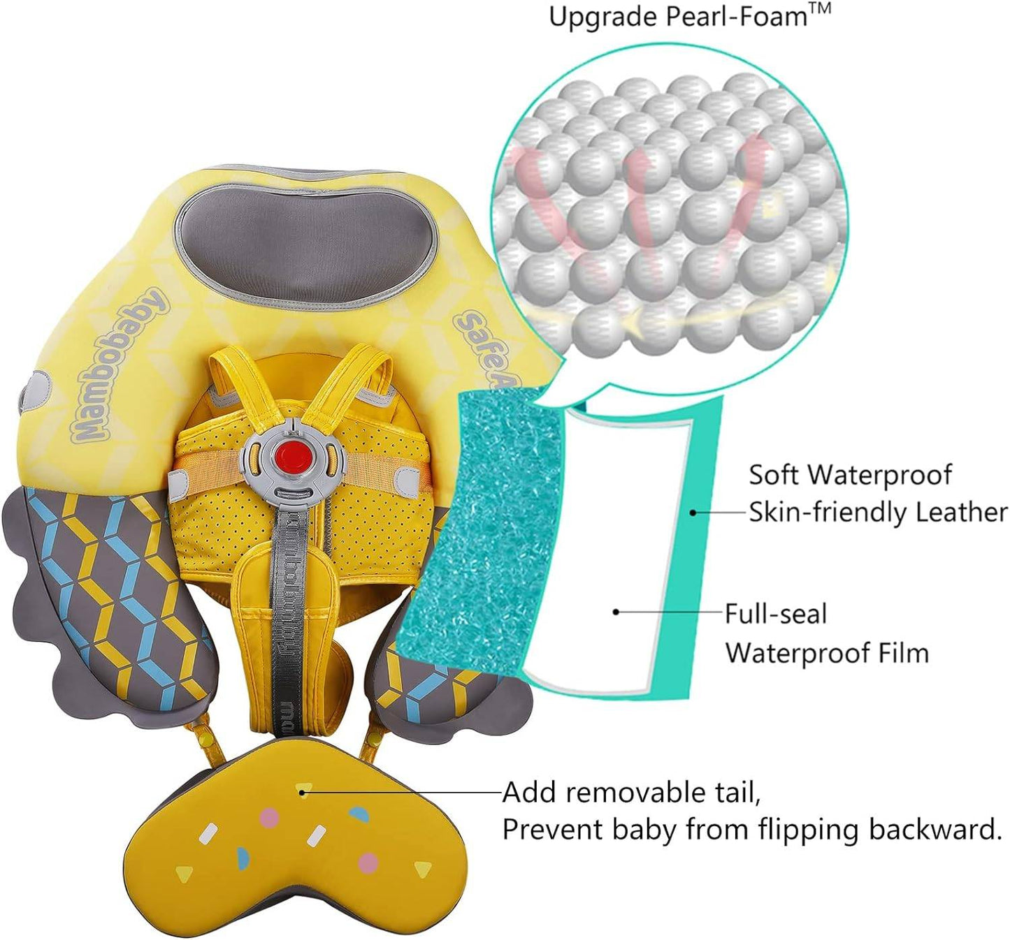 Mambobaby Float with Canopy – Yellow