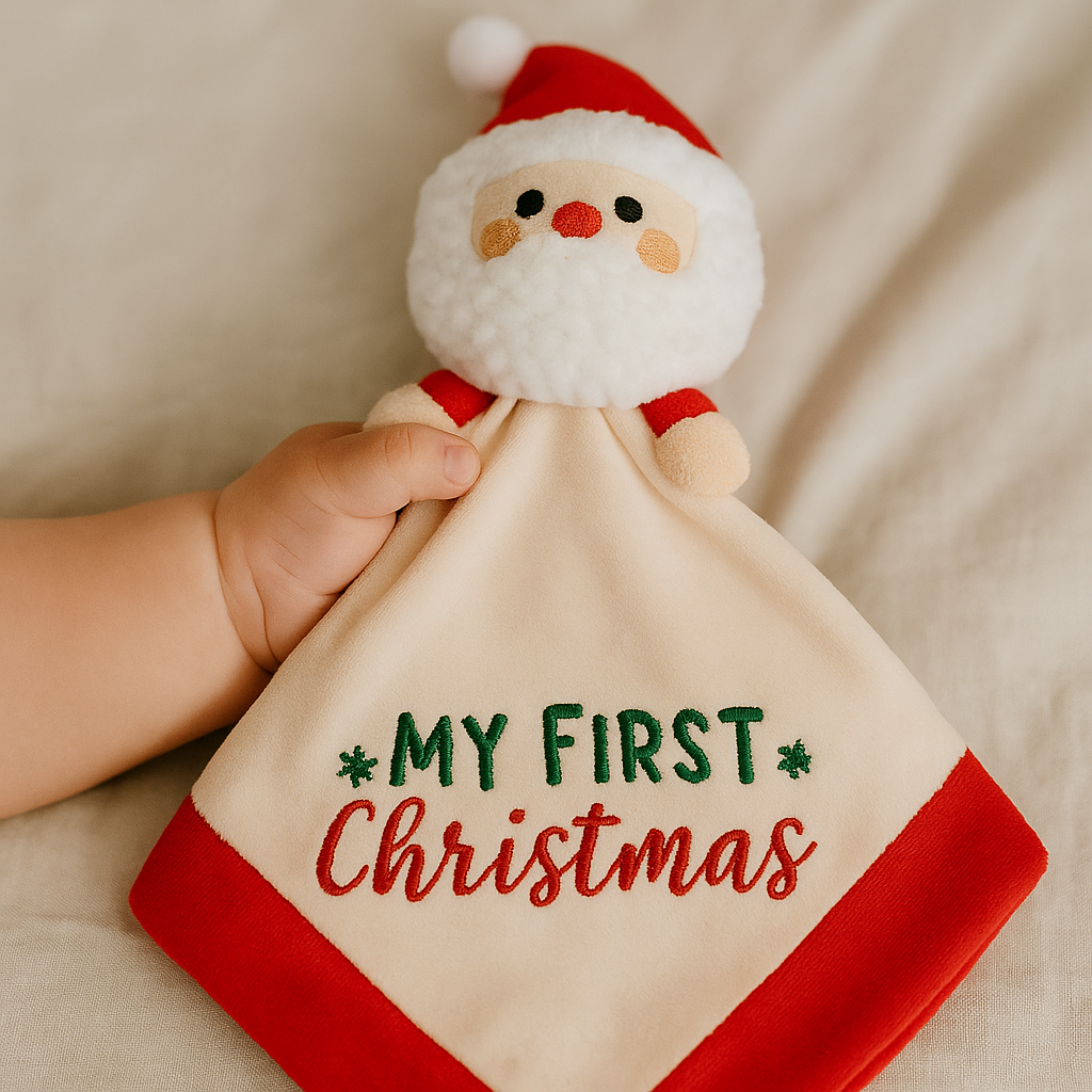 Baby's First Christmas Santa Snuggle Blanket
