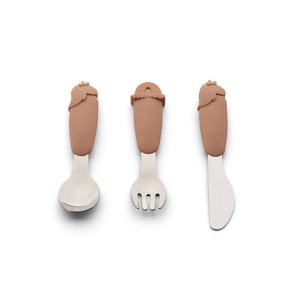 Cutlery Set 3 piece - Blush Unicorn Rainbow