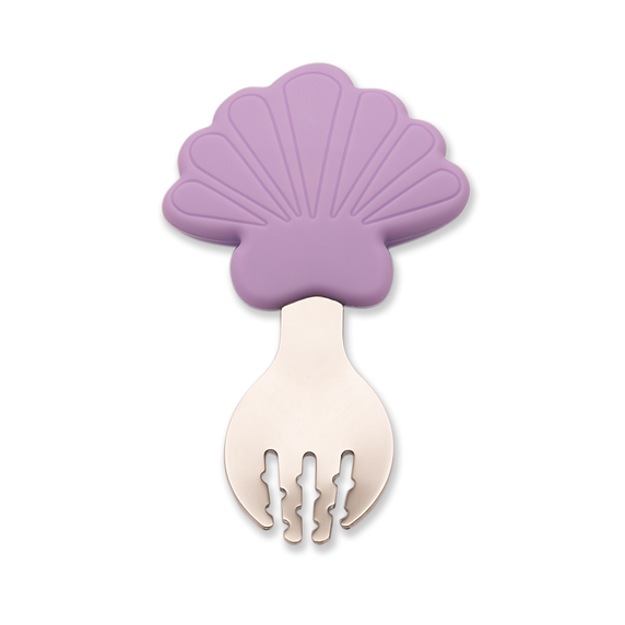 Training Spoon & Fork - Mermaid Seashell
