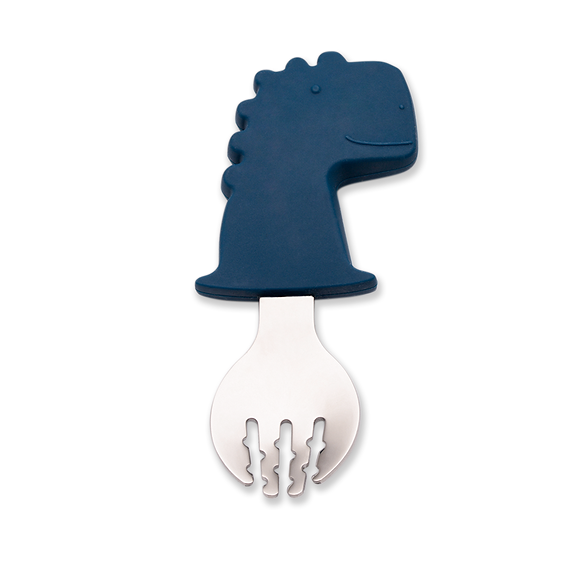 Training Spoon & Fork - Blue Dino