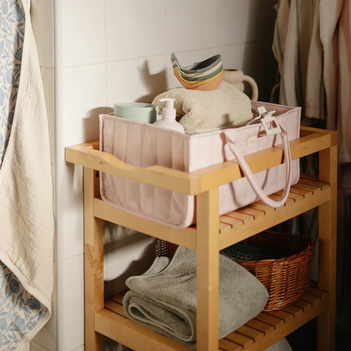Mushie Diaper Caddy - Blush