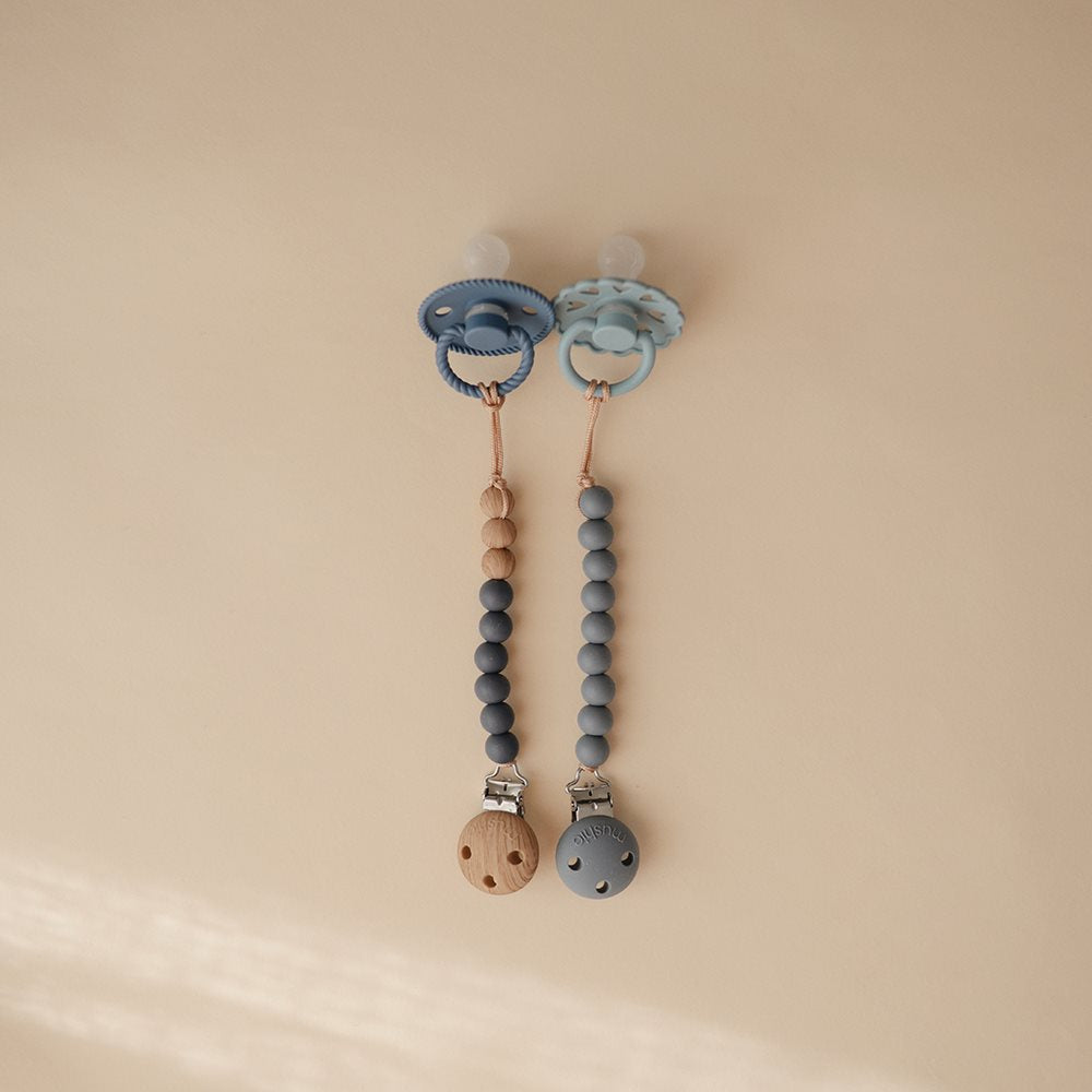 Silicone Pacifier Clip - Hera Tradewinds Mushie