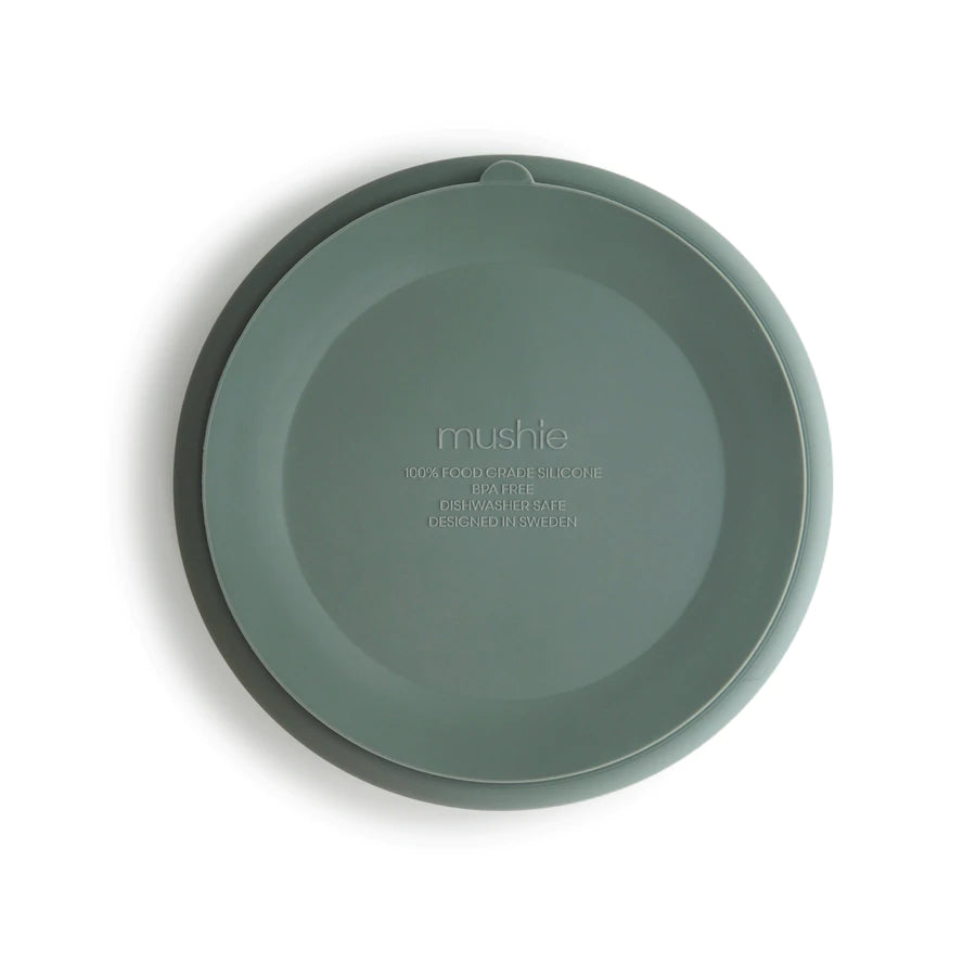 Silicone Suction Plate Cambridge Blue Mushie