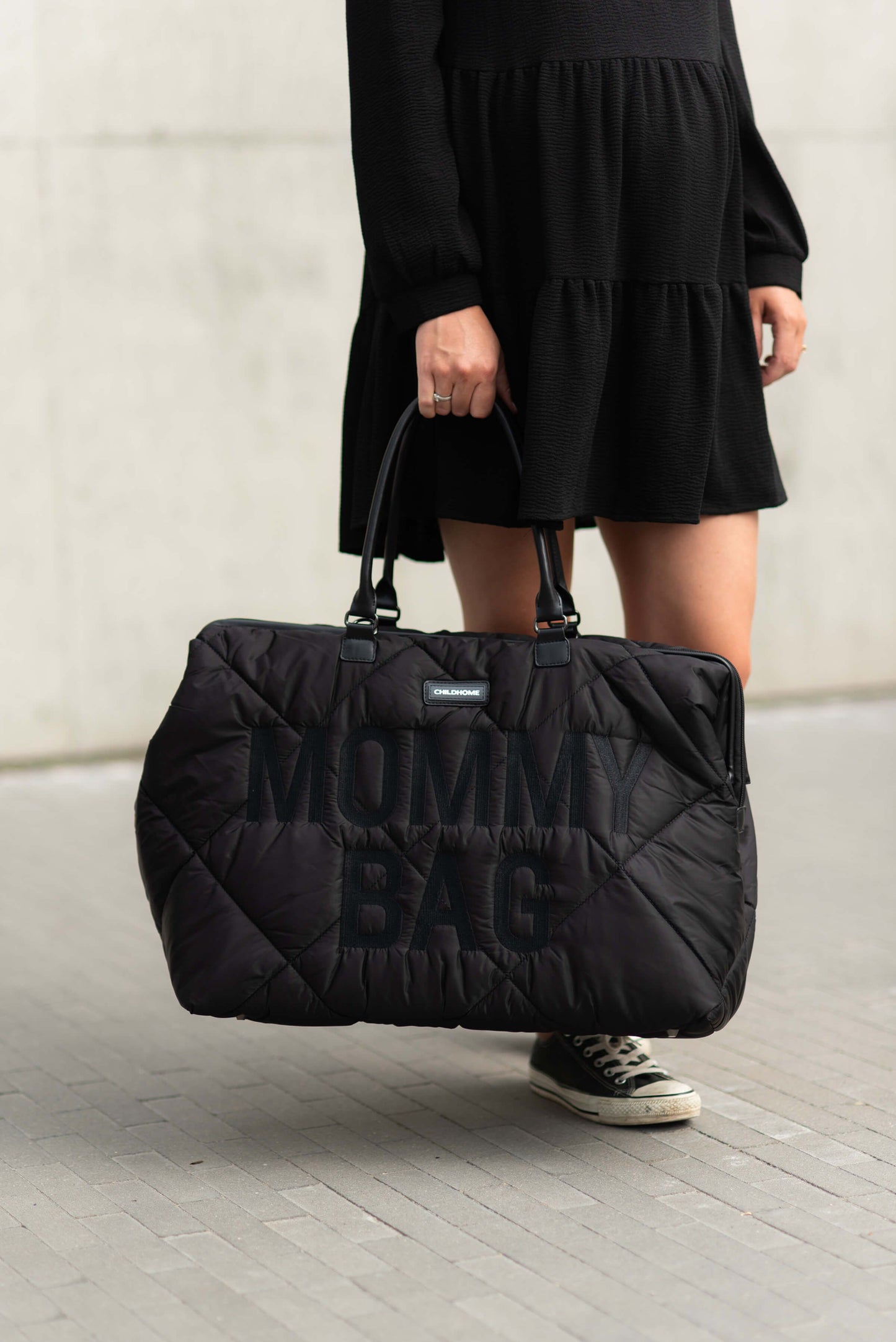 Mommy Bag Puffered Black Childhome