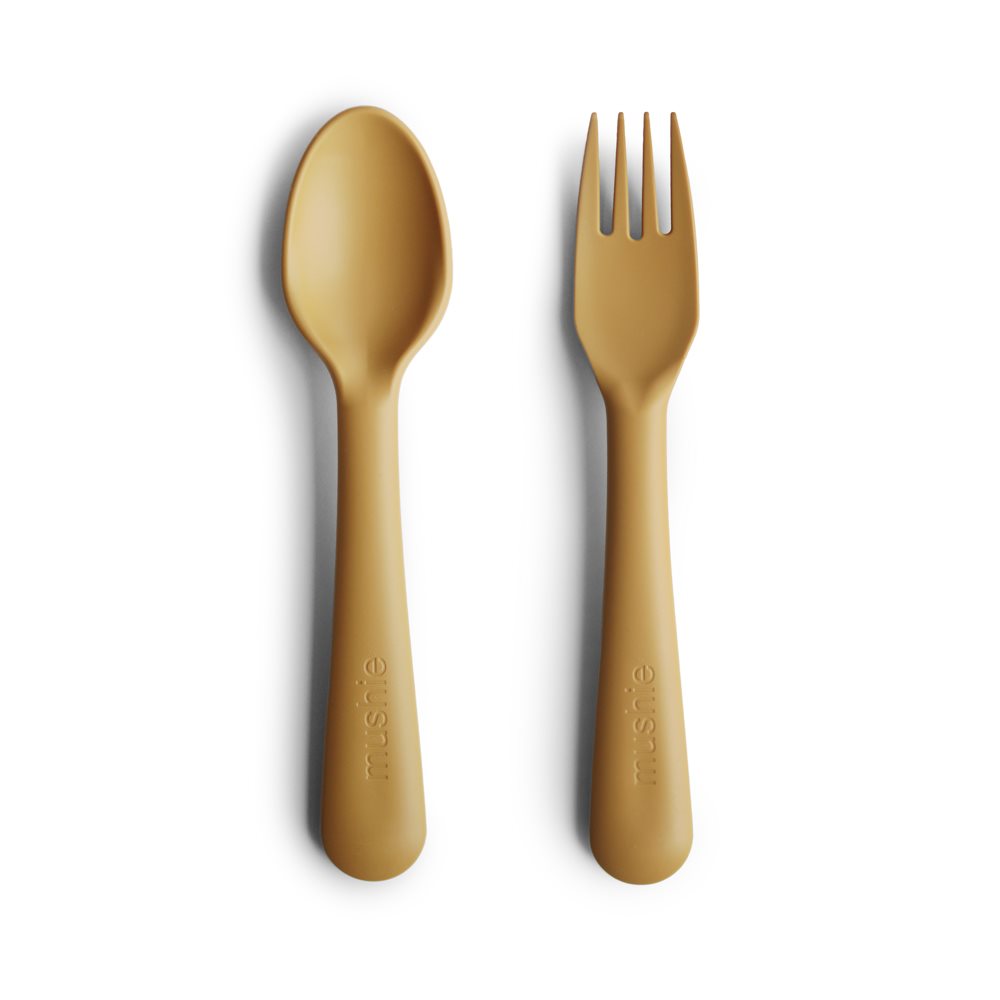 Fork & Spoon Mustard Mushie