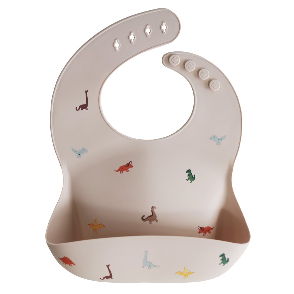 Silicone Bib Dinosaurs Mushie