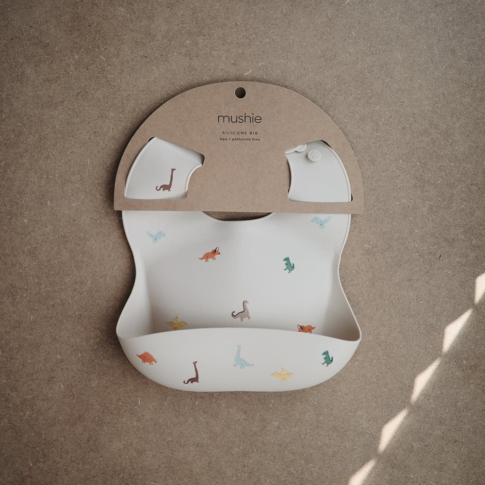Silicone Bib Dinosaurs Mushie